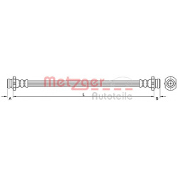stabdžių žarnelė
                                METZGER                                                4110851, Nenurody