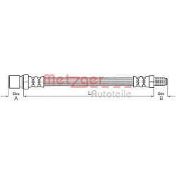 stabdžių žarnelė
                                METZGER                                4111683, Nenurodytas gamintojas, 