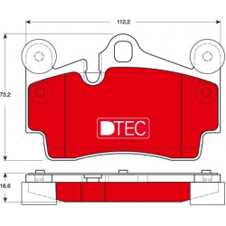 stabdžių trinkelių rinkinys, diskinis stabdys DTEC COTEC
                                TRW                              