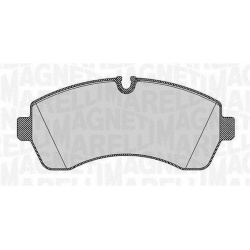 stabdžių trinkelių rinkinys, diskinis stabdys
                                MAGNETI MARELLI                             