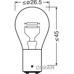 galinio žibinto lemputė ORIGINAL
                                OSRAM                                                7240,