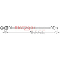 stabdžių žarnelė
                                METZGER                                                4110726, Nenurody