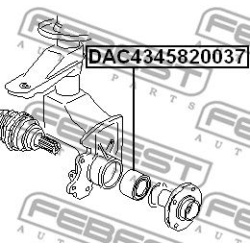 rato guolis
                                FEBEST                                DAC4345820037, Nenurodytas gamintojas, DAC4