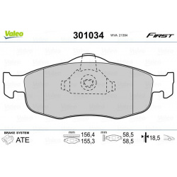 stabdžių trinkelių rinkinys, diskinis stabdys ESSENTIAL
                                VALEO                             