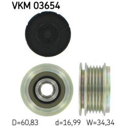 Škivas generatoriaus sankabinis
                                SKF                                VKM03654, SKF, VKM03654, 