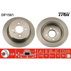 stabdžių diskas (1vnt)
                                TRW                                DF1561, TRW, DF1561, auto detalė