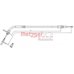 trosas, stovėjimo stabdys
                                METZGER                                                10.9333, Ne