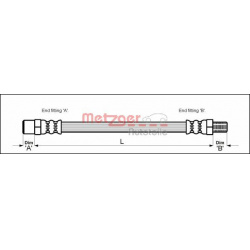 stabdžių žarnelė
                                METZGER                                                4110568, Nenurody