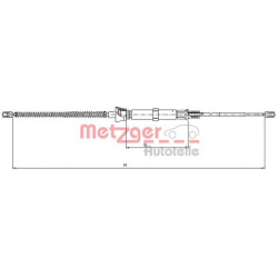 trosas, stovėjimo stabdys
                                METZGER                                                10.9032, Ne