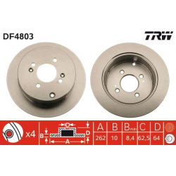 stabdžių diskas (1vnt)
                                TRW                                DF4803, TRW, DF4803, auto detalė