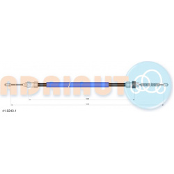 trosas, stovėjimo stabdys
                                ADRIAUTO                                                41.0243.1,