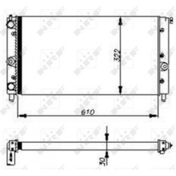 radiatorius, variklio aušinimas
NRF 54700, NR
