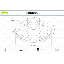 VALEO                                                886695, VALEO, 886695, auto detalė
