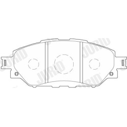 stabdžių trinkelių rinkinys, diskinis stabdys
                                JURID                                       