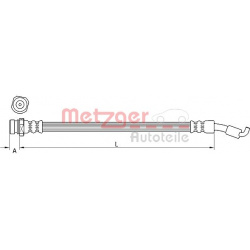 stabdžių žarnelė
                                METZGER                                                4111441, Nenurody