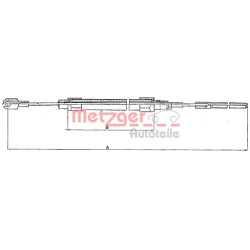 trosas, stovėjimo stabdys
                                METZGER                                                10.4131, Ne