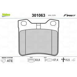 stabdžių trinkelių rinkinys, diskinis stabdys ESSENTIAL
                                VALEO                             