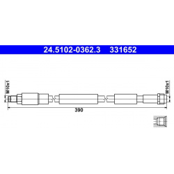stabdžių žarnelė
                                ATE                                                24.5102-0362.3, ATE, 