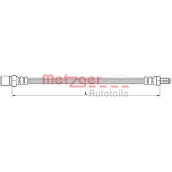 stabdžių žarnelė
                                METZGER                                                4110641, Nenurody