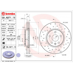 stabdžių diskas (1vnt) XTRA LINE - Xtra
                                BREMBO                                             