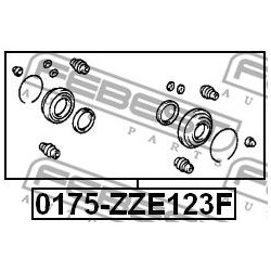 remonto komplektas, stabdžių apkaba
                                FEBEST                                0175-ZZE123F, Nen