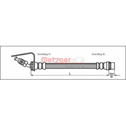 stabdžių žarnelė
                                METZGER                                                4114761, Nenurody