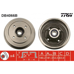 stabdžių būgnas
                                TRW                                DB4066B, TRW, DB4066B, auto detalė