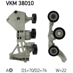 diržo įtempiklis, V formos rumbuotas diržas
                                SKF                                VKM 38010, 
