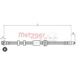 stabdžių žarnelė GREENPARTS
                                METZGER                                                411121