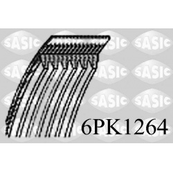 V formos rumbuoti diržai
                                SASIC                                                6PK1264, Nenur
