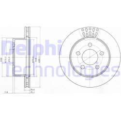 stabdžių diskas (1vnt)
                                DELPHI                                                BG4103, Nenuro