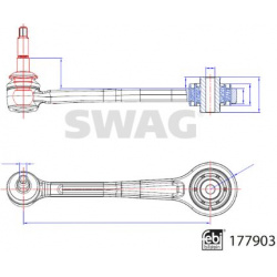 pakabos svirtis
                                SWAG                                33104359, Nenurodytas gamintojas, 3310435