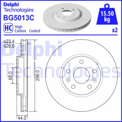 stabdžių diskas (1vnt)
                                DELPHI                                                BG5013C, Nenur