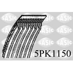 V formos rumbuoti diržai
                                SASIC                                                5PK1150, Nenur