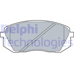 stabdžių trinkelių rinkinys, diskinis stabdys
                                DELPHI                                      