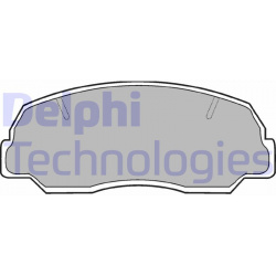 stabdžių trinkelių rinkinys, diskinis stabdys
                                DELPHI                                      