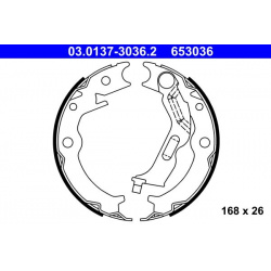 stabdžių trinkelių komplektas, stovėjimo stabdis
                                ATE                                     