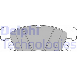 stabdžių trinkelių rinkinys, diskinis stabdys
                                DELPHI                                      