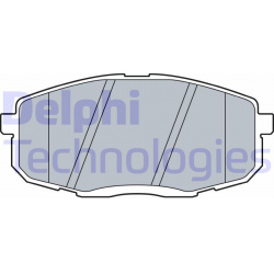 stabdžių trinkelių rinkinys, diskinis stabdys
                                DELPHI                                      