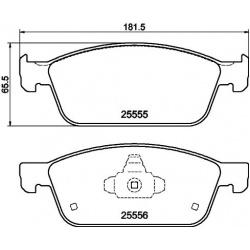 stabdžių trinkelių rinkinys, diskinis stabdys
                                MINTEX                                      