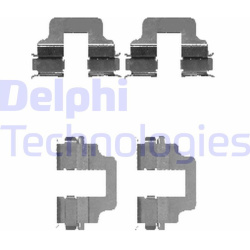 priedų komplektas, diskinių stabdžių trinkelės
                                DELPHI                                   