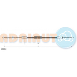 trosas, stovėjimo stabdys
                                ADRIAUTO                                                35.0235, A
