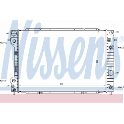 Aušinimo radiatorius
                                NISSENS                                                63075, NISSENS, 
