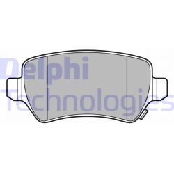 stabdžių trinkelių rinkinys, diskinis stabdys
                                DELPHI                                      