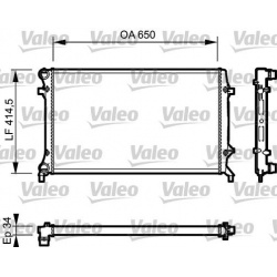 radiatorius, variklio aušinimas
                                VALEO                                                735120,