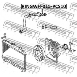 tarpiklis, aušinimo skysčio flanšas
                                FEBEST                                RINGWH-015-PCS10