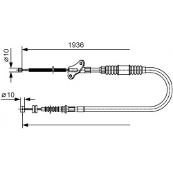 trosas, stovėjimo stabdys
                                BOSCH                                                1 987 482 110