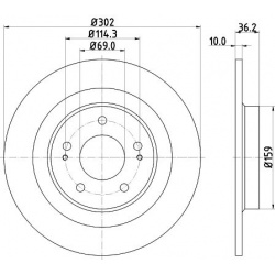 stabdžių diskas (1vnt)
                                MINTEX                                MDC2602, Nenurodytas gamintoja