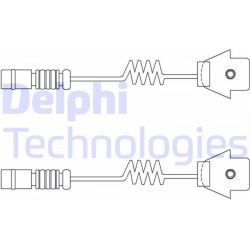 įspėjimo kontaktas, stabdžių trinkelių susidėvėjimas
                                DELPHI                           