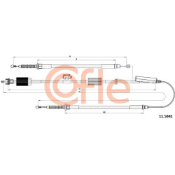 trosas, stovėjimo stabdys
                                COFLE                                                115841, Nenur
